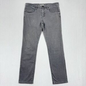 Travis Mathew Jeans 34x30 Grey Straight Denim Stretch Performance Lightweight